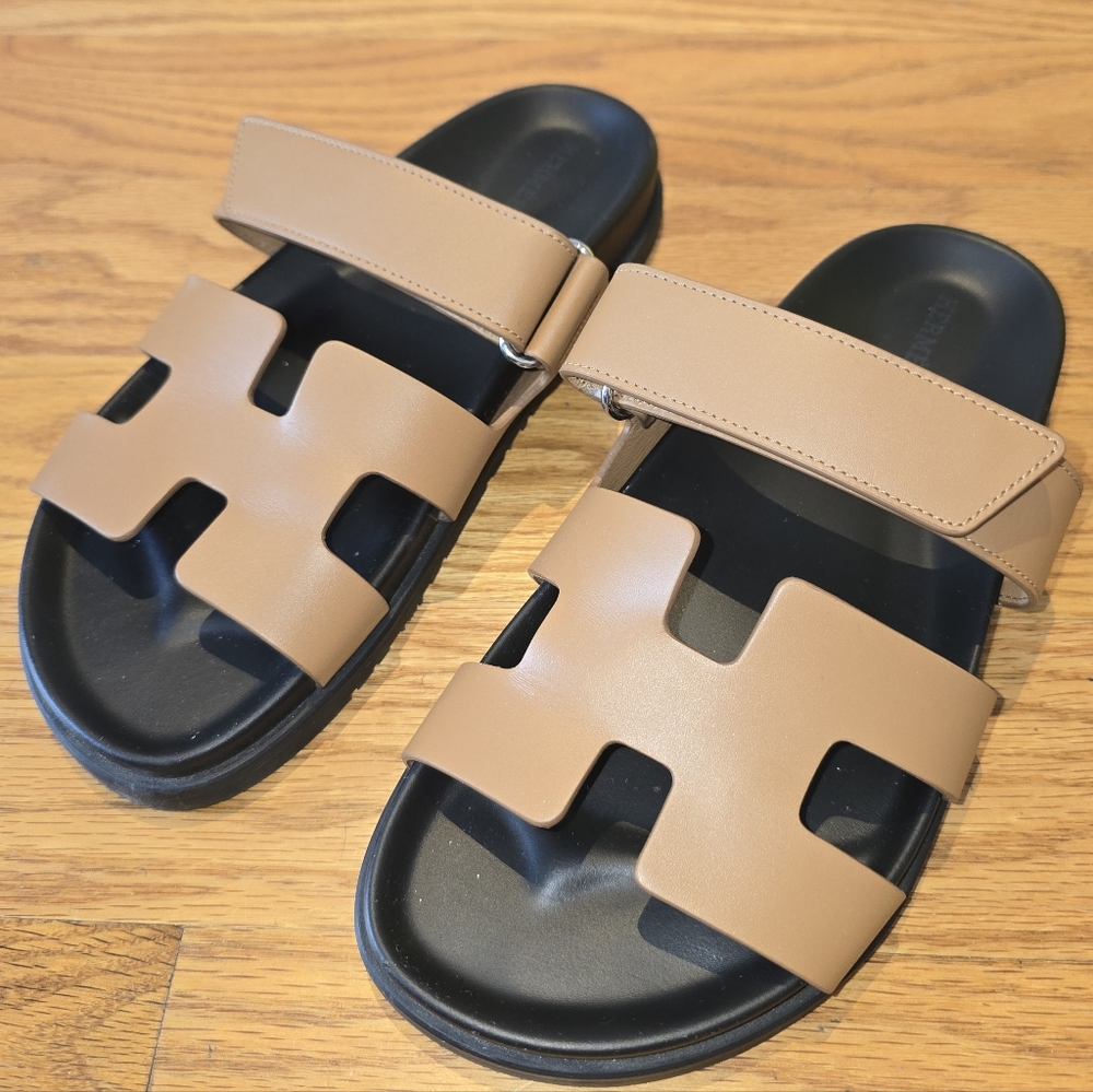 Authentic Hermes Chypre Sandals